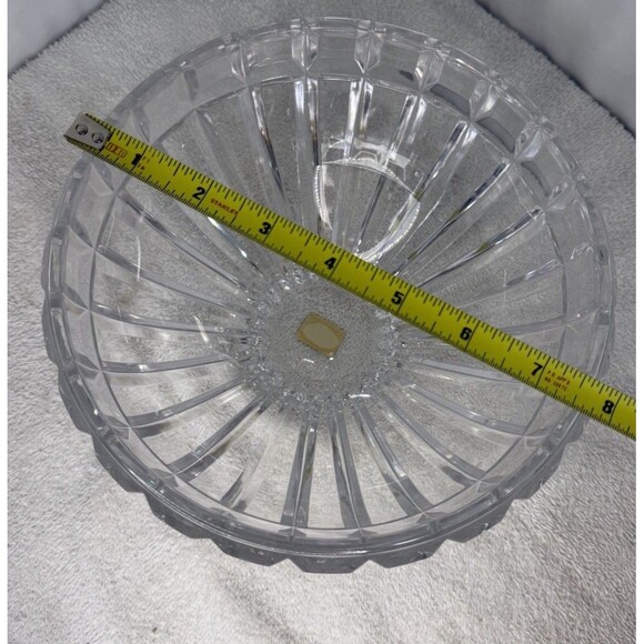Vintage Mikasa Reflections Bowl 8" Round Cut Lead Crystal - Picture 4 of 4